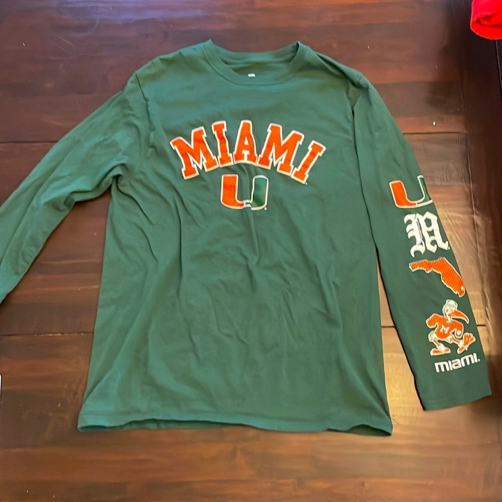 U Miami Long Sleeve Tee